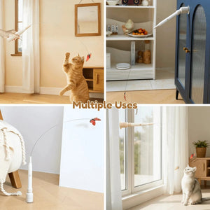 Interactive Automatic Cat Teaser Toy with Suction Base – Hands-Free Playtime for Cats PawBayPets