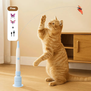 Interactive Automatic Cat Teaser Toy with Suction Base – Hands-Free Playtime for Cats PawBayPets