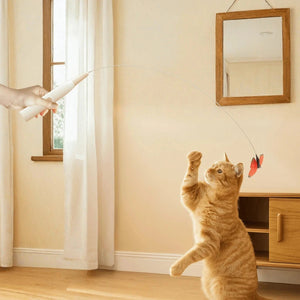 Interactive Automatic Cat Teaser Toy with Suction Base – Hands-Free Playtime for Cats PawBayPets