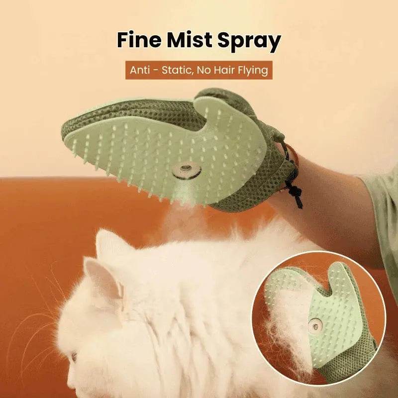 Pet Grooming Spray Glove™ – Anti-Static Cat Hair Remover, Double-Sided Brush for Pets & Furniture Cleaning - PawBayPets