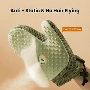 Pet Grooming Spray Glove™ – Anti-Static Cat Hair Remover, Double-Sided Brush for Pets & Furniture Cleaning - PawBayPets