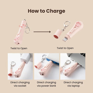 Interactive Cat Toy Light –Rechargeable Laser Pointer with 3 Modes & 5 Patterns PawBayPets