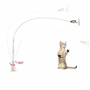 Interactive Automatic Cat Teaser Toy with Suction Base – Hands-Free Playtime for Cats PawBayPets