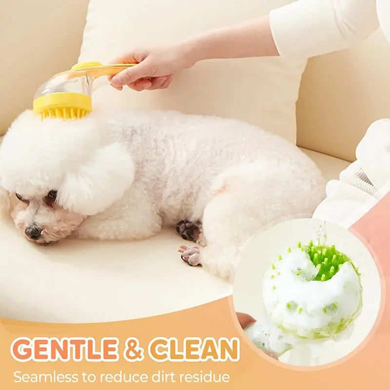 2-in-1 Pet Bath Brush - Detangling & Massage Groomer PawBayPets