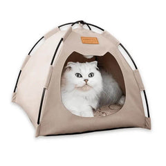 Portable Cat Tent Bed – Foldable, Breathable & All-Season Comfort - PawBayPets