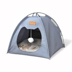 Portable Cat Tent Bed – Foldable, Breathable & All-Season Comfort - PawBayPets