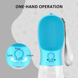 3-in-1 Dog Water Bottle with Food Storage & Poop Bag Dispenser | Leakproof Travel Design PawBayPets