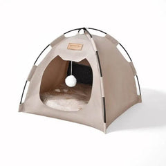 Portable Cat Tent Bed – Foldable, Breathable & All-Season Comfort - PawBayPets
