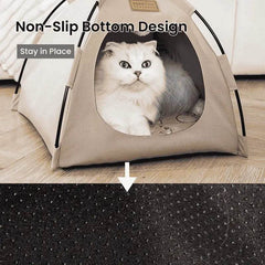 Portable Cat Tent Bed – Foldable, Breathable & All-Season Comfort - PawBayPets