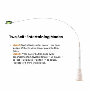 Interactive Automatic Cat Teaser Toy with Suction Base – Hands-Free Playtime for Cats PawBayPets