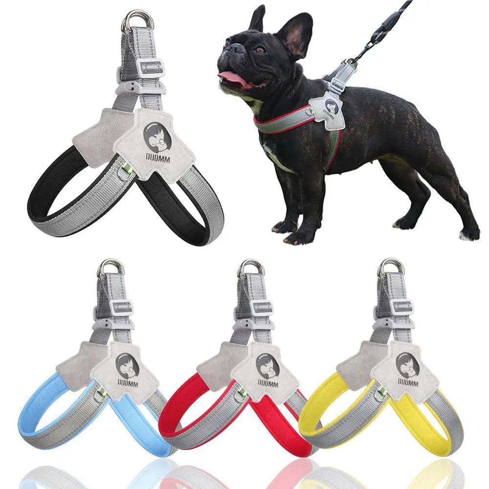 Adjustable Dog Harness for Small & Medium Dogs - Reflective Chest Strap for Outdoor Walks - PawBayPets