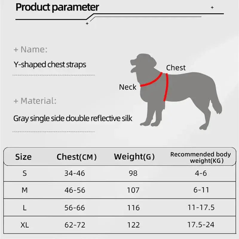 Adjustable Dog Harness for Small & Medium Dogs - Reflective Chest Strap for Outdoor Walks - PawBayPets