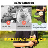All-Season Pet Sling Carrier, Portable Breathable with Pocket - PawBayPets