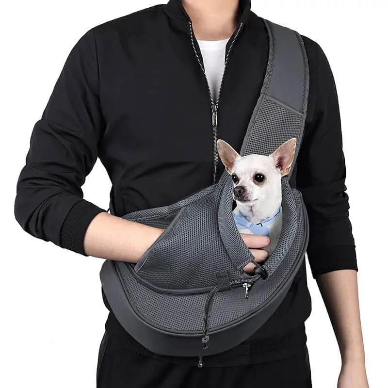 All-Season Pet Sling Carrier, Portable Breathable with Pocket - PawBayPets