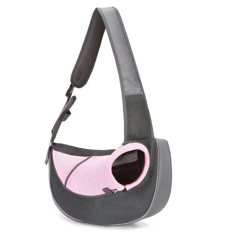 All-Season Pet Sling Carrier, Portable Breathable with Pocket - PawBayPets