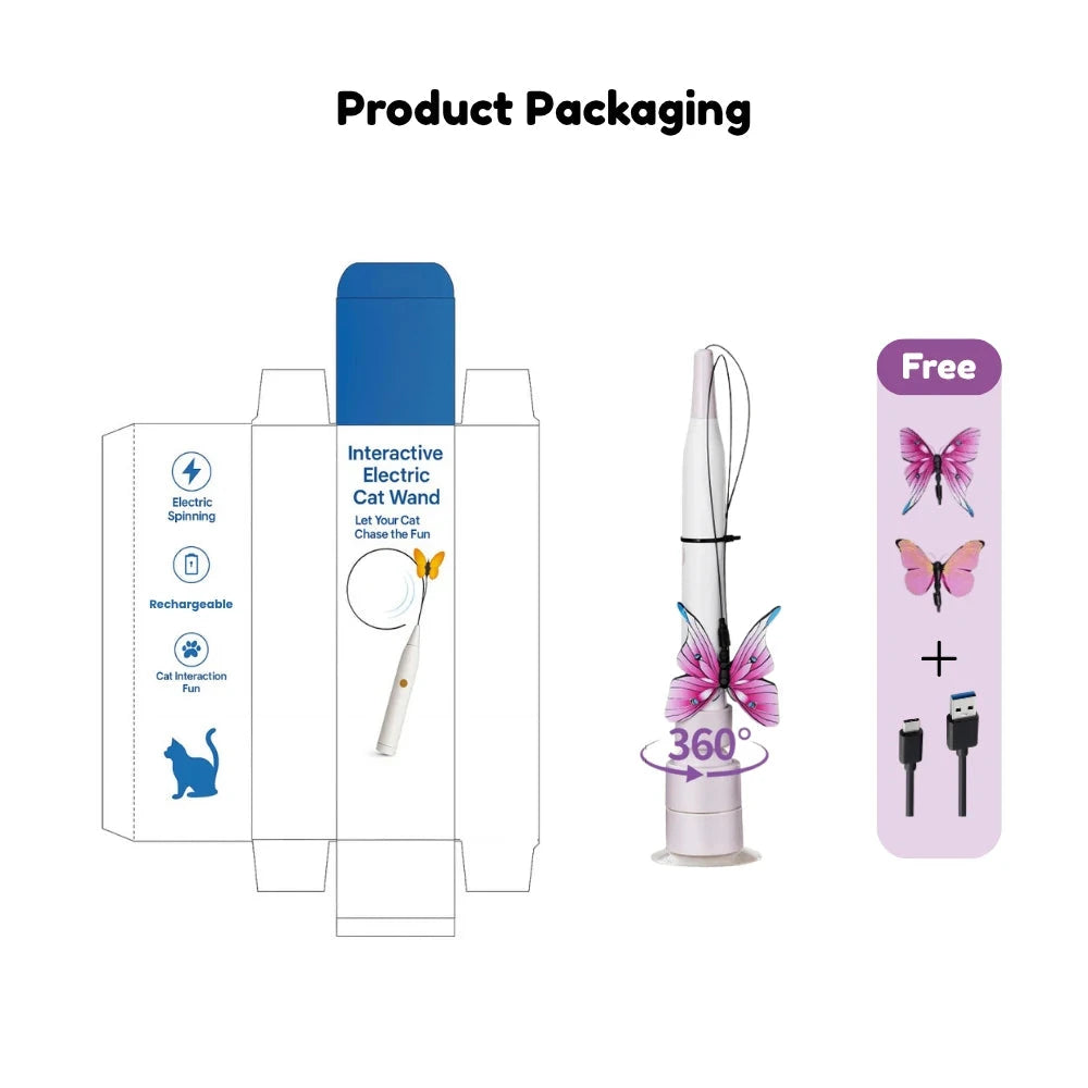 Interactive Automatic Cat Teaser Toy with Suction Base – Hands-Free Playtime for Cats PawBayPets