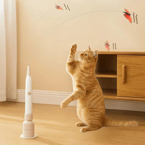 Interactive Automatic Cat Teaser Toy with Suction Base – Hands-Free Playtime for Cats PawBayPets