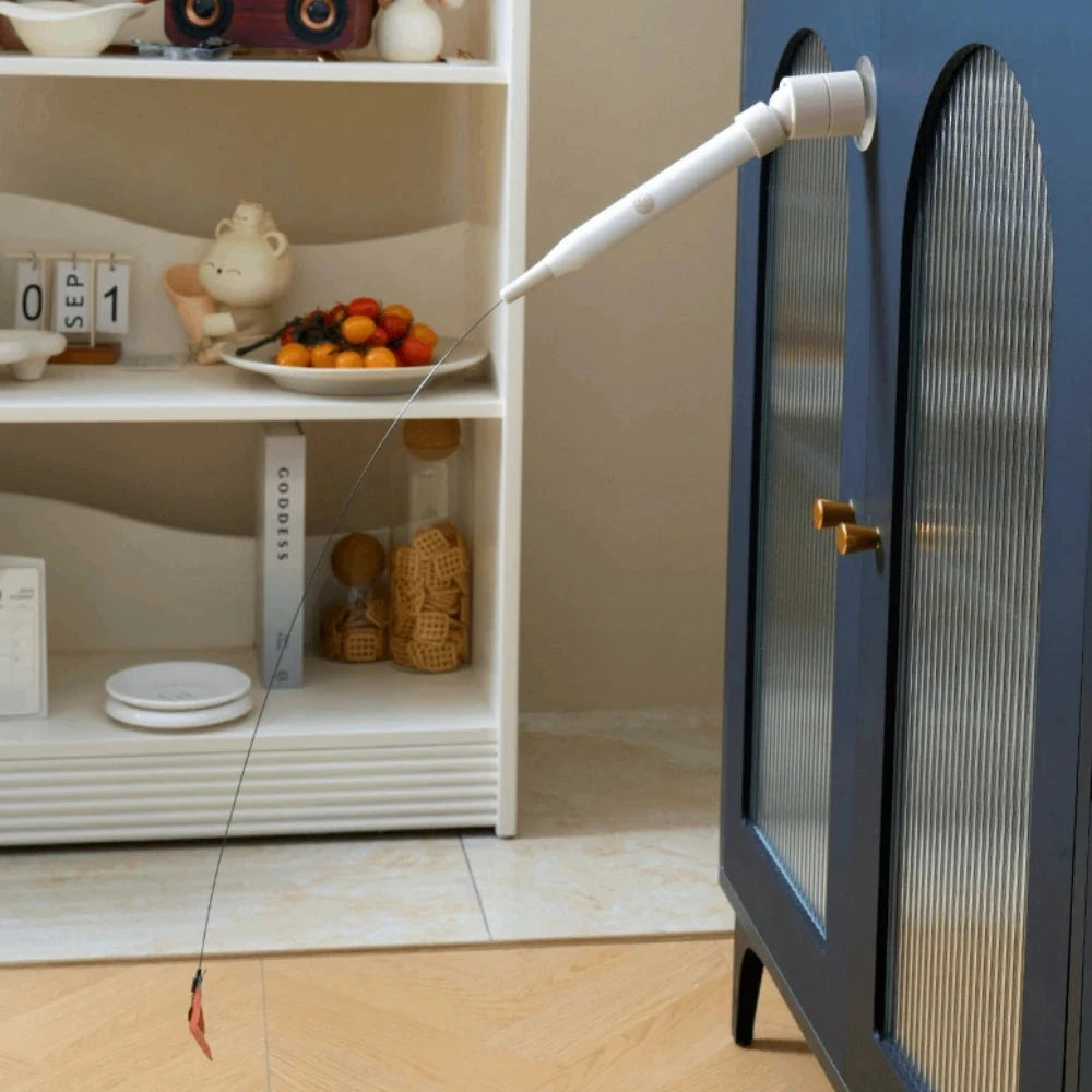 Interactive Automatic Cat Teaser Toy with Suction Base – Hands-Free Playtime for Cats PawBayPets