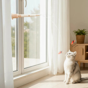 Interactive Automatic Cat Teaser Toy with Suction Base – Hands-Free Playtime for Cats PawBayPets