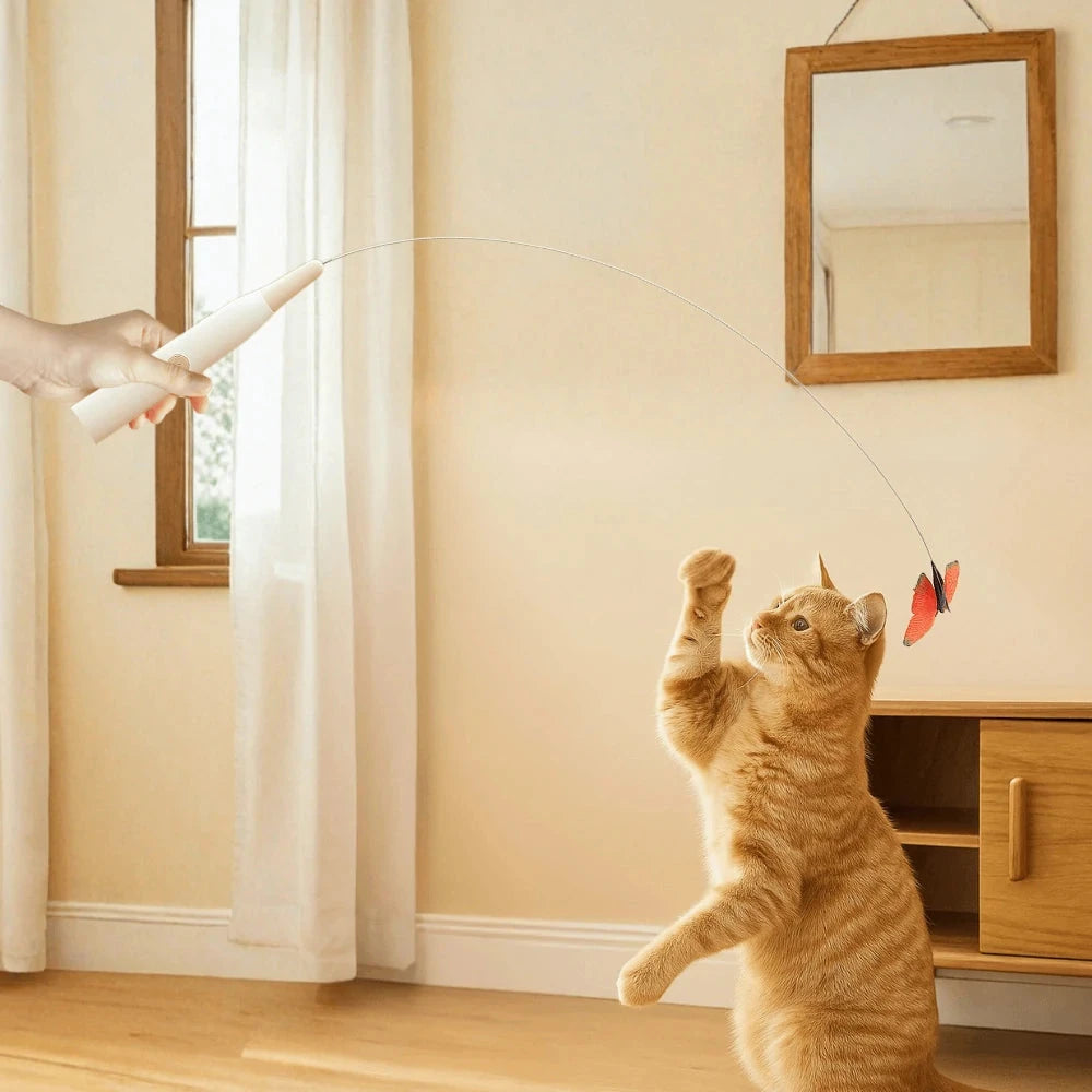 Interactive Automatic Cat Teaser Toy with Suction Base – Hands-Free Playtime for Cats PawBayPets