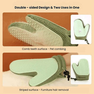Pet Grooming Spray Glove™ – Anti-Static Cat Hair Remover, Double-Sided Brush for Pets & Furniture Cleaning - PawBayPets