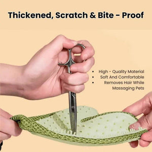 Pet Grooming Spray Glove™ – Anti-Static Cat Hair Remover, Double-Sided Brush for Pets & Furniture Cleaning - PawBayPets