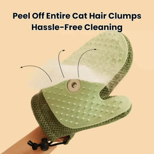Pet Grooming Spray Glove™ – Anti-Static Cat Hair Remover, Double-Sided Brush for Pets & Furniture Cleaning - PawBayPets