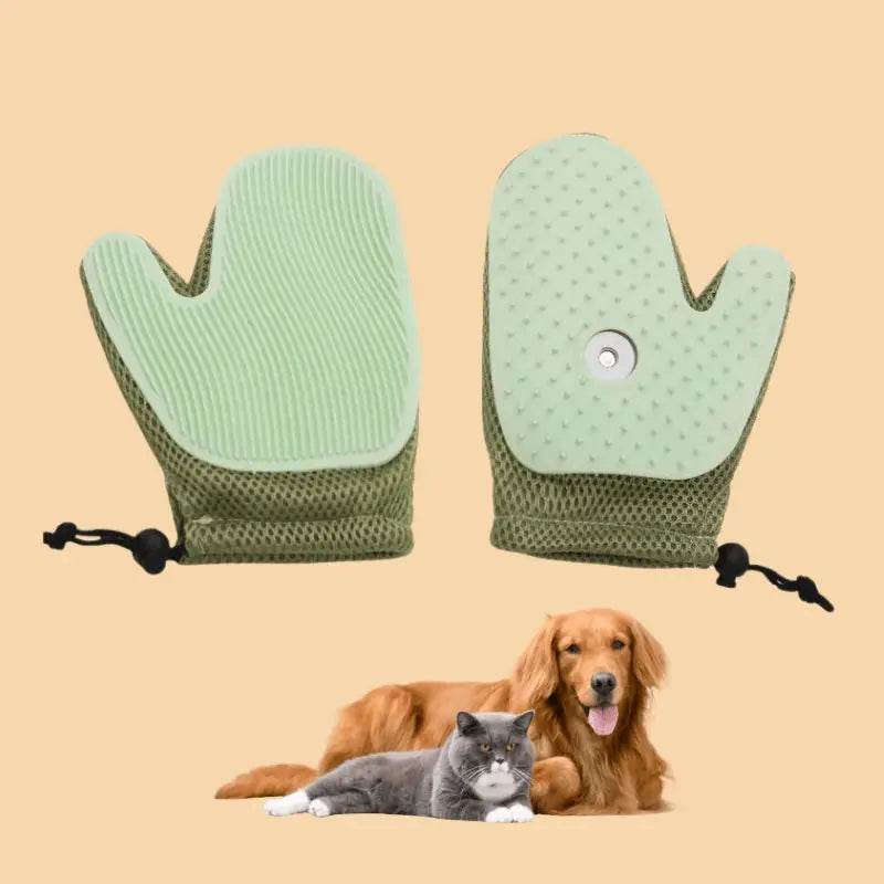 Pet Grooming Spray Glove™ – Anti-Static Cat Hair Remover, Double-Sided Brush for Pets & Furniture Cleaning - PawBayPets
