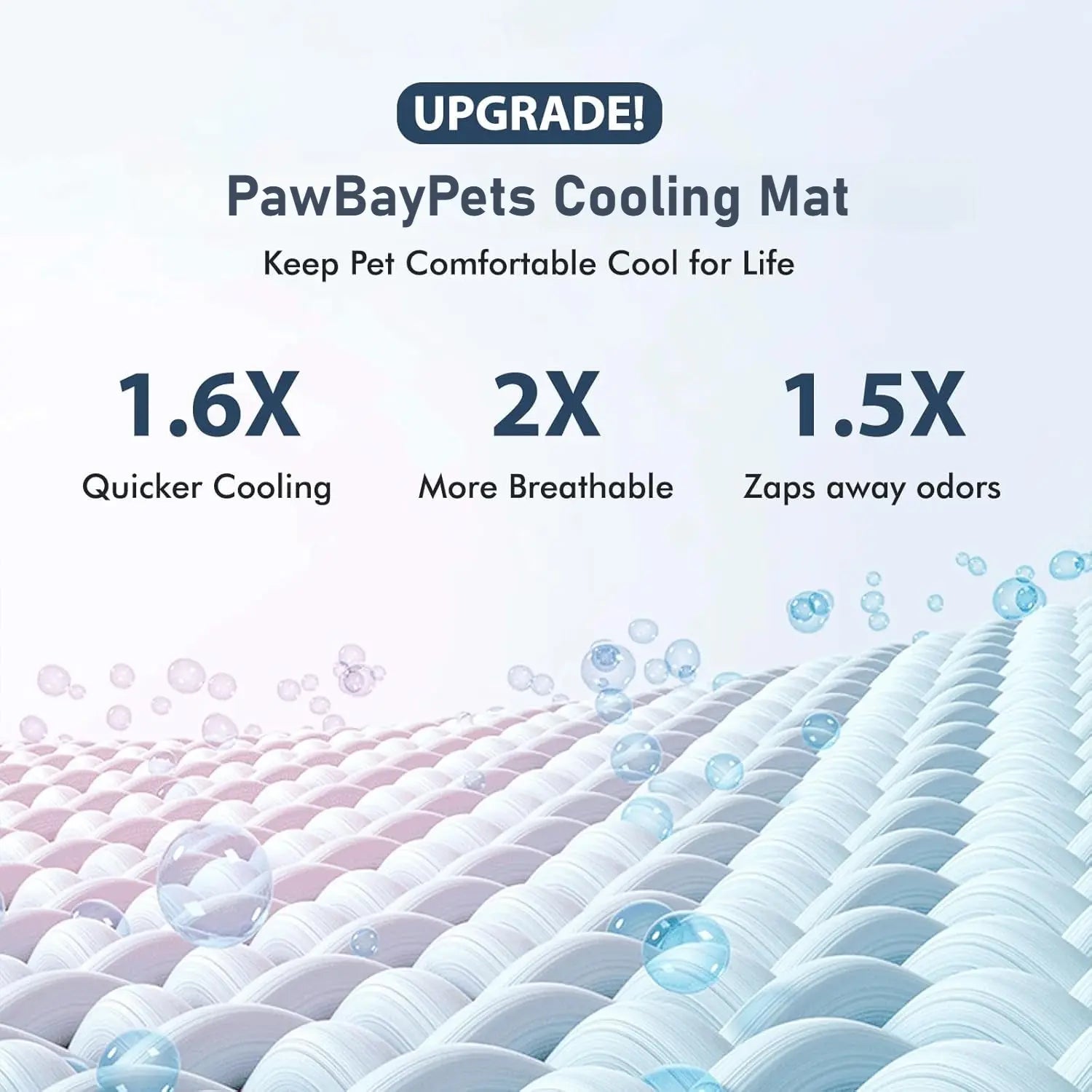 Extra-Large Cooling Mat for Pets & Kids - Spacious & Portable Tech Fiber Pad PawBayPets