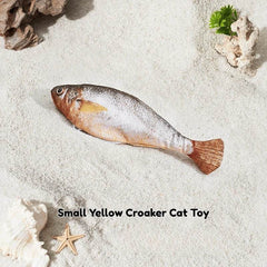 Flopping Fish Cat Toy – Interactive Electric Jumping Fish with Catnip, Rechargeable Self-Play Toy for Cats - PawBayPets