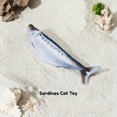 Flopping Fish Cat Toy – Interactive Electric Jumping Fish with Catnip, Rechargeable Self-Play Toy for Cats - PawBayPets