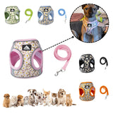 Small Cats&Dogs Walk Kit: Floral Harness, Leash - PawBayPets