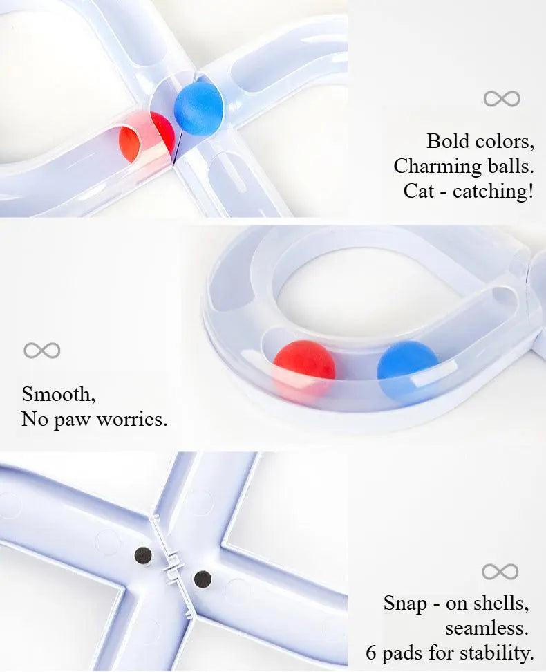 Infinite Cat Turntable - Cat Track Ball Toy - PawBayPets