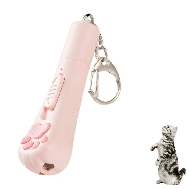 Interactive Cat Toy Light –Rechargeable Laser Pointer with 3 Modes & 5 Patterns PawBayPets
