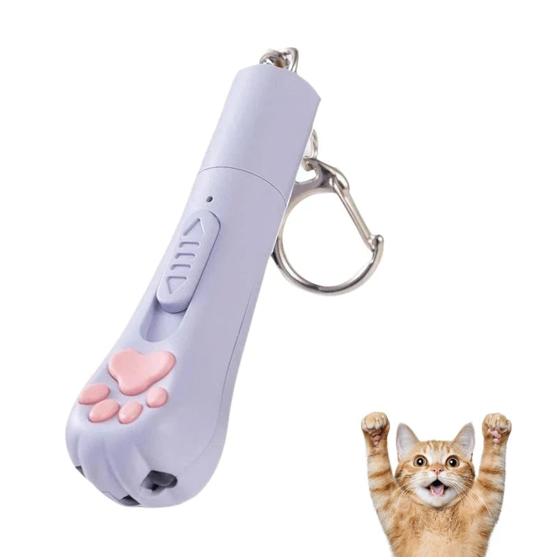 Interactive Cat Toy Light –Rechargeable Laser Pointer with 3 Modes & 5 Patterns PawBayPets