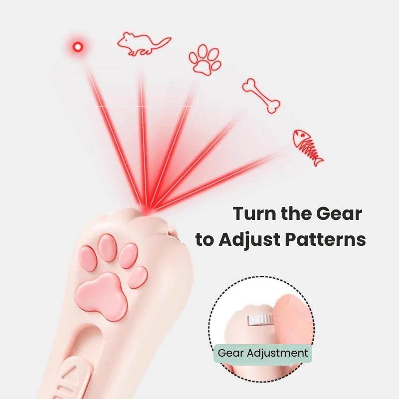 Interactive Cat Toy Light –Rechargeable Laser Pointer with 3 Modes & 5 Patterns - PawBayPets
