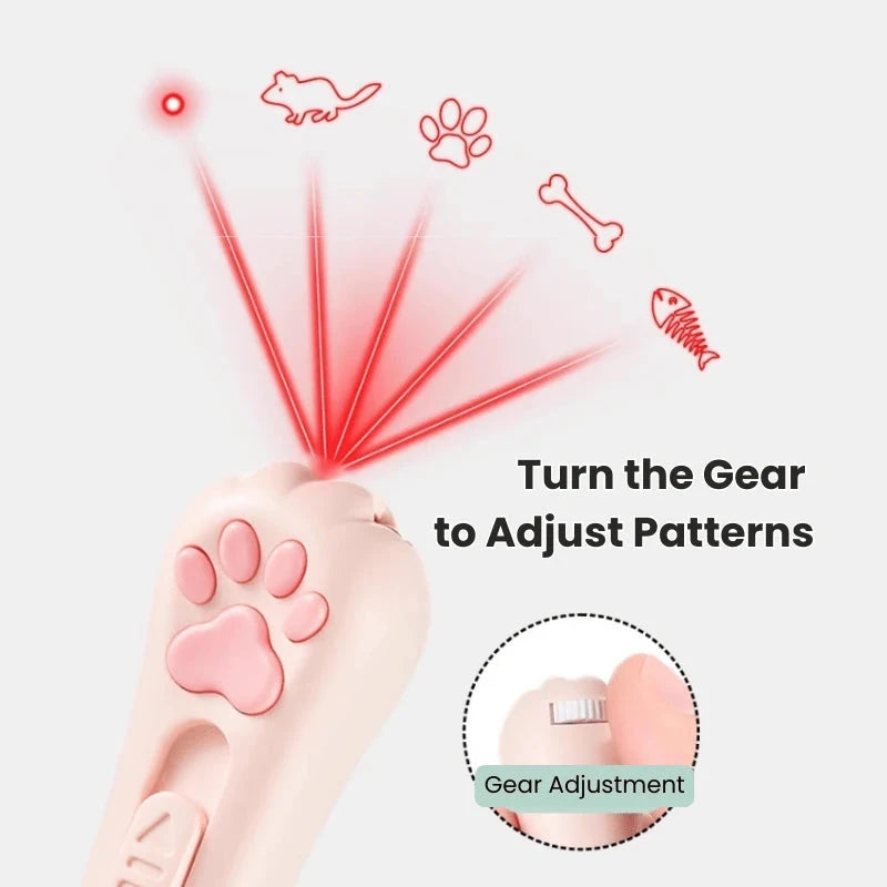 Interactive Cat Toy Light –Rechargeable Laser Pointer with 3 Modes & 5 Patterns PawBayPets