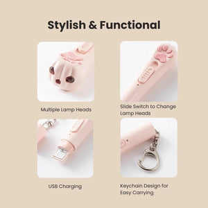Interactive Cat Toy Light –Rechargeable Laser Pointer with 3 Modes & 5 Patterns PawBayPets