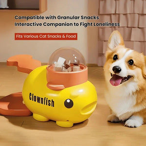 Interactive Pet Feeder Toy – Treat Dispenser Puzzle for Cats & Dogs, Fun Snack Launcher PawBayPets