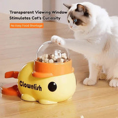 Interactive Pet Feeder Toy – Treat Dispenser Puzzle for Cats & Dogs, Fun Snack Launcher - PawBayPets