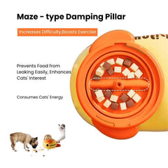 Interactive Pet Feeder Toy – Treat Dispenser Puzzle for Cats & Dogs, Fun Snack Launcher - PawBayPets