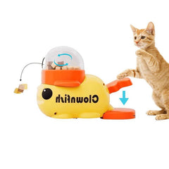 Interactive Pet Feeder Toy – Treat Dispenser Puzzle for Cats & Dogs, Fun Snack Launcher - PawBayPets