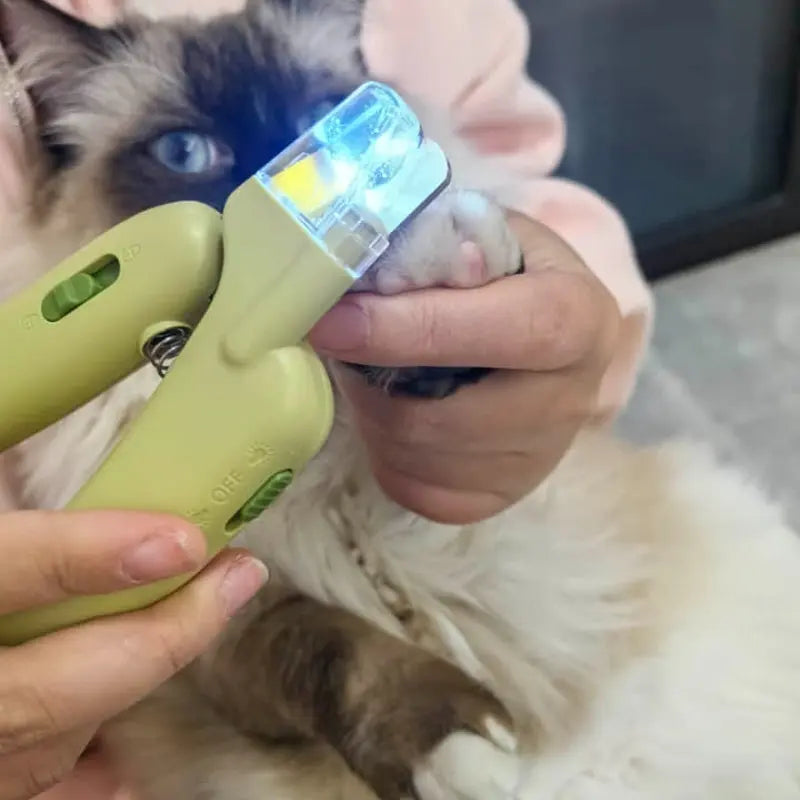 LED Pet Nail Clipper with Blood Line Detection & Banana Grip PawBayPets