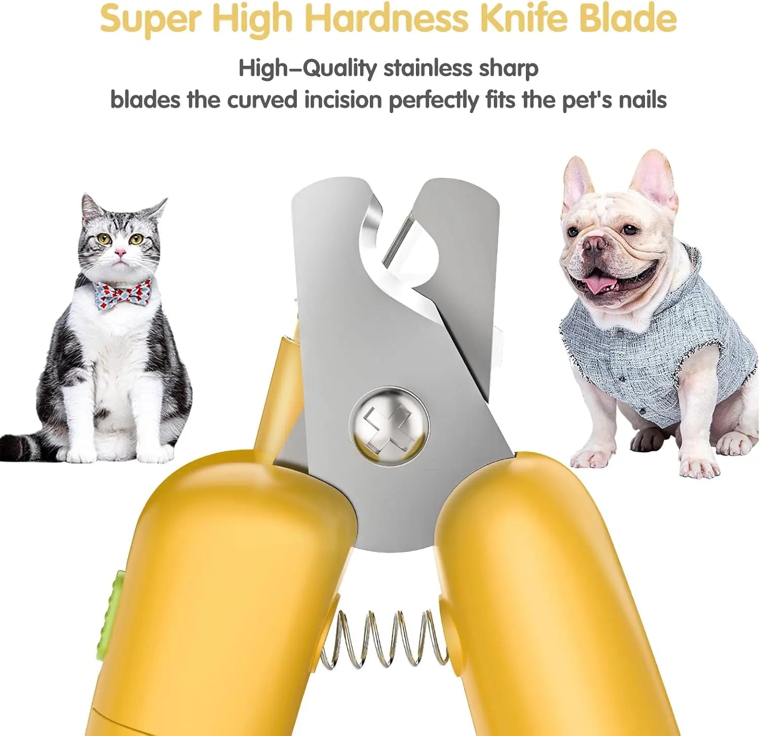 LED Pet Nail Clipper with Blood Line Detection & Banana Grip PawBayPets