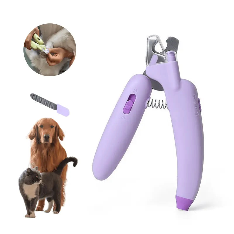 LED Pet Nail Clipper with Blood Line Detection & Banana Grip PawBayPets