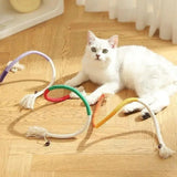 Organic Cotton Gall Fruit Chew Rope™ - Handmade, Non-Toxic & Durable Eco-Friendly Cat Toy for Interactive Play - PawBayPets