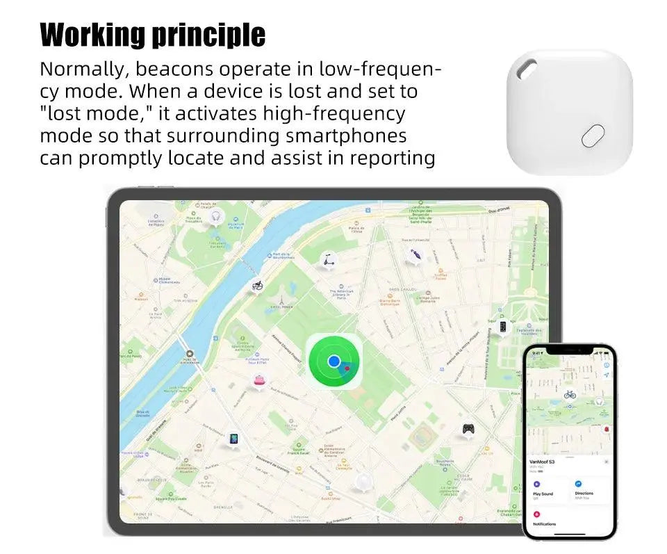 Pet GPS Tracker for Apple Find My - Anti-Loss Collar Attachment for Dogs & Cats - PawBayPets