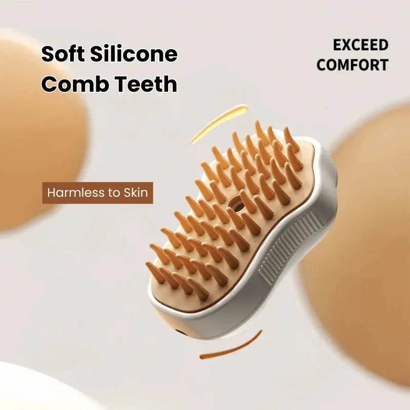 3-in-1 Pet Spray Massage Comb – Anti-Static Grooming Brush for Cats & Dogs, De-Shedding and Cleaning Tool - PawBayPets