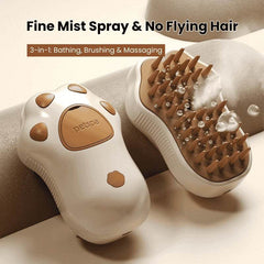 3-in-1 Pet Spray Massage Comb – Anti-Static Grooming Brush for Cats & Dogs, De-Shedding and Cleaning Tool - PawBayPets