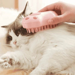3-in-1 Pet Spray Massage Comb – Anti-Static Grooming Brush for Cats & Dogs, De-Shedding and Cleaning Tool - PawBayPets